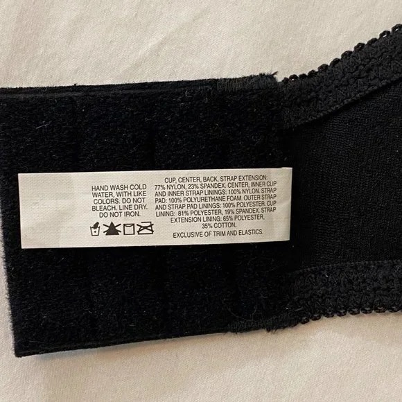 Bali Live it Up Side Shaping Bra Black Size 38DDD Comfort Cushion 3353 NWT - Picture 6 of 7